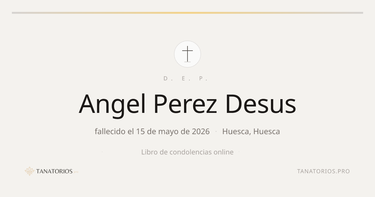 Memorial de Angel Perez Desus