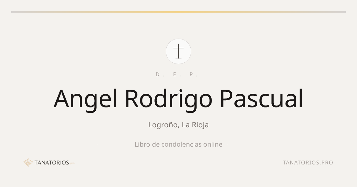 Memorial de Angel Rodrigo Pascual