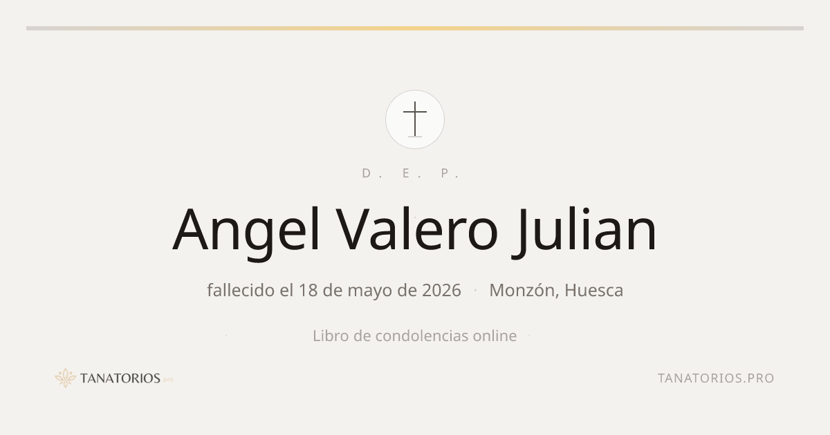 Memorial de Angel Valero Julian