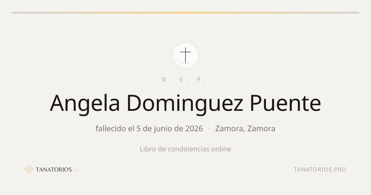 Memorial de Angela Dominguez Puente
