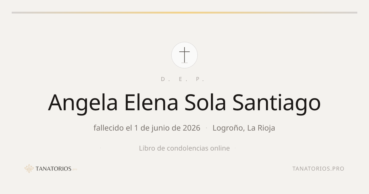 Memorial de Angela Elena Sola Santiago
