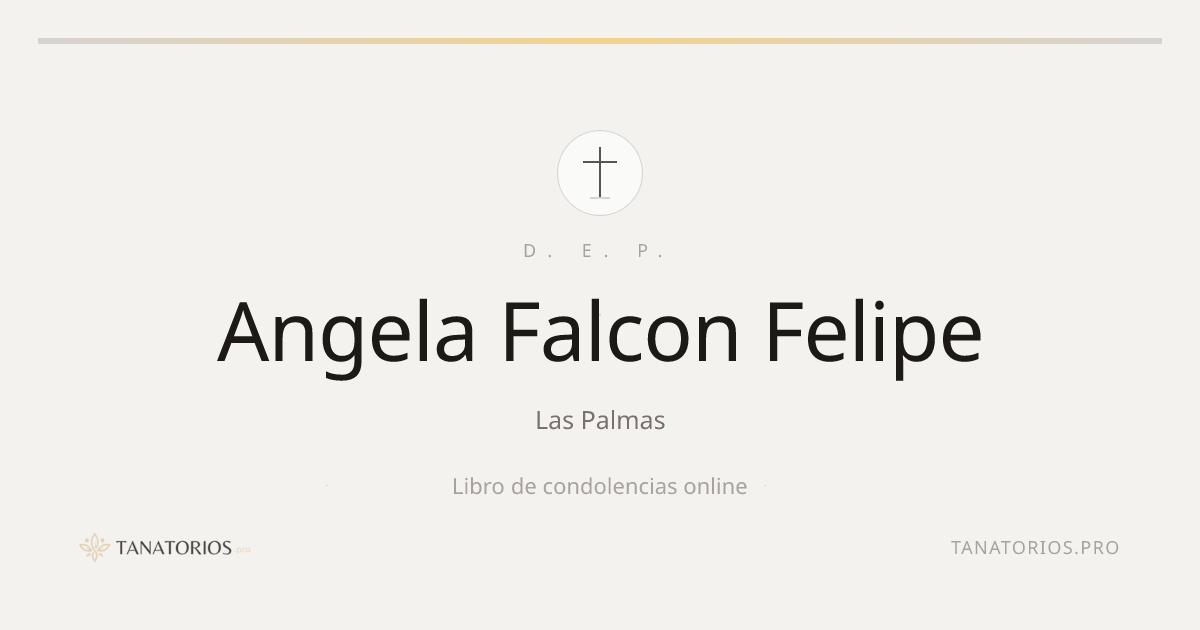 Memorial de Angela Falcon Felipe