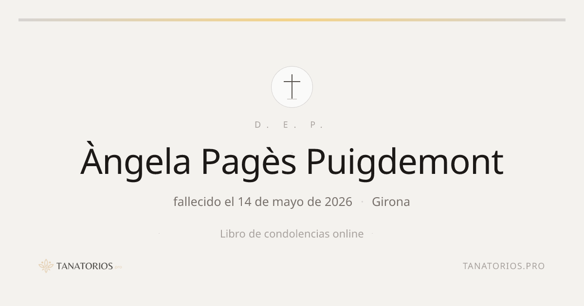 Memorial de Àngela Pagès Puigdemont