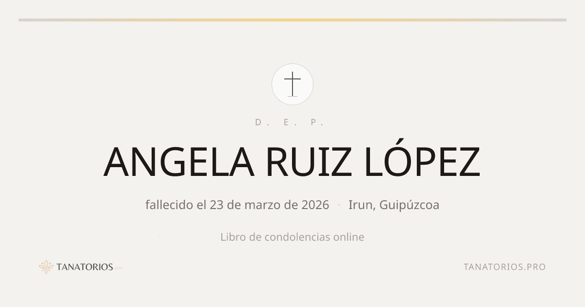 Memorial de ANGELA RUIZ LÓPEZ