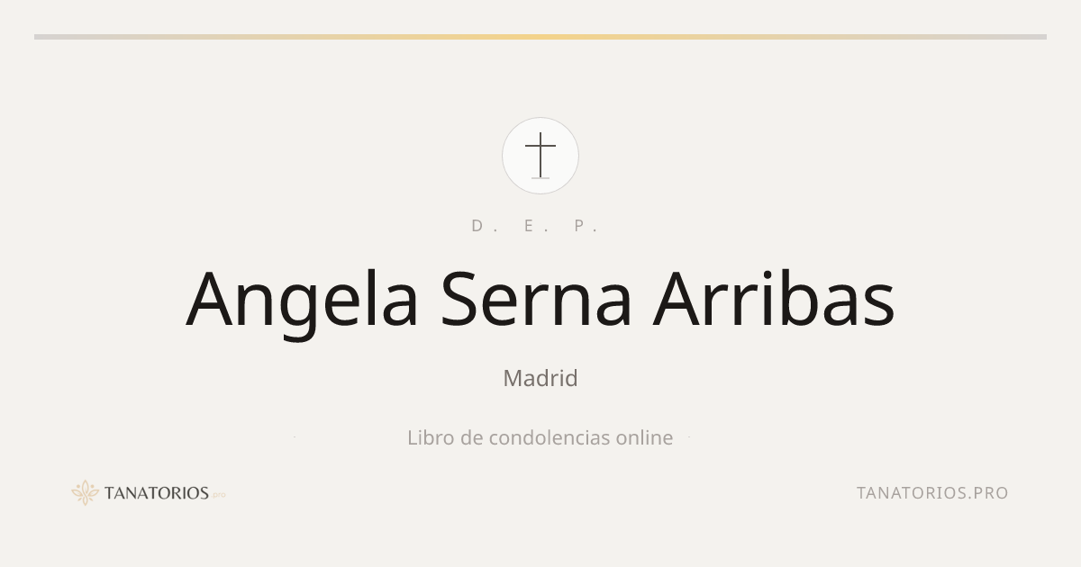 Memorial de Angela Serna Arribas