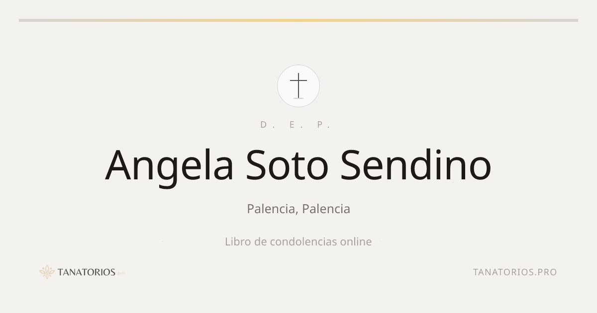 Memorial de Angela Soto Sendino