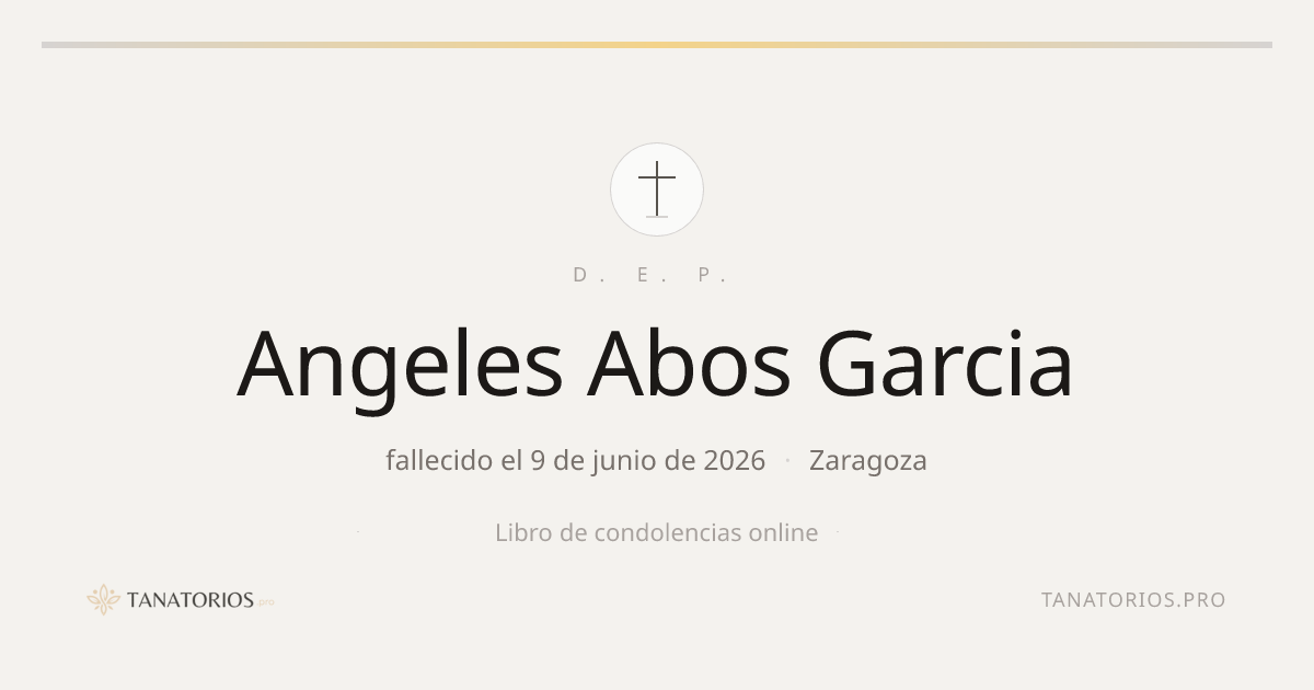 Memorial de Angeles Abos Garcia
