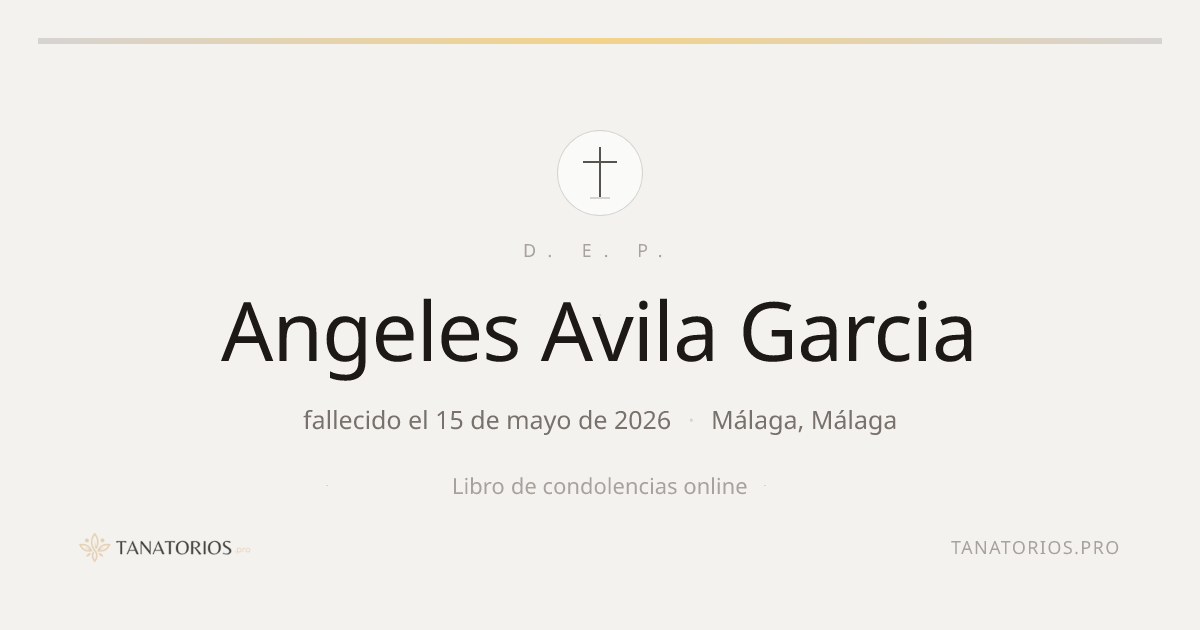 Memorial de Angeles Avila Garcia