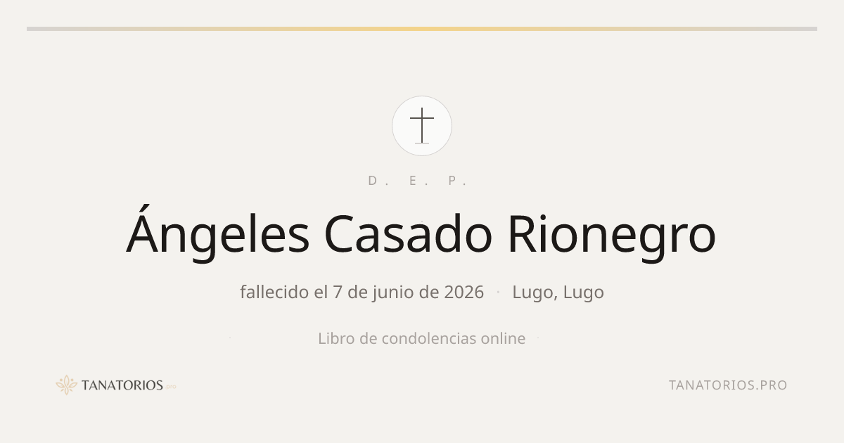 Memorial de Ángeles Casado Rionegro