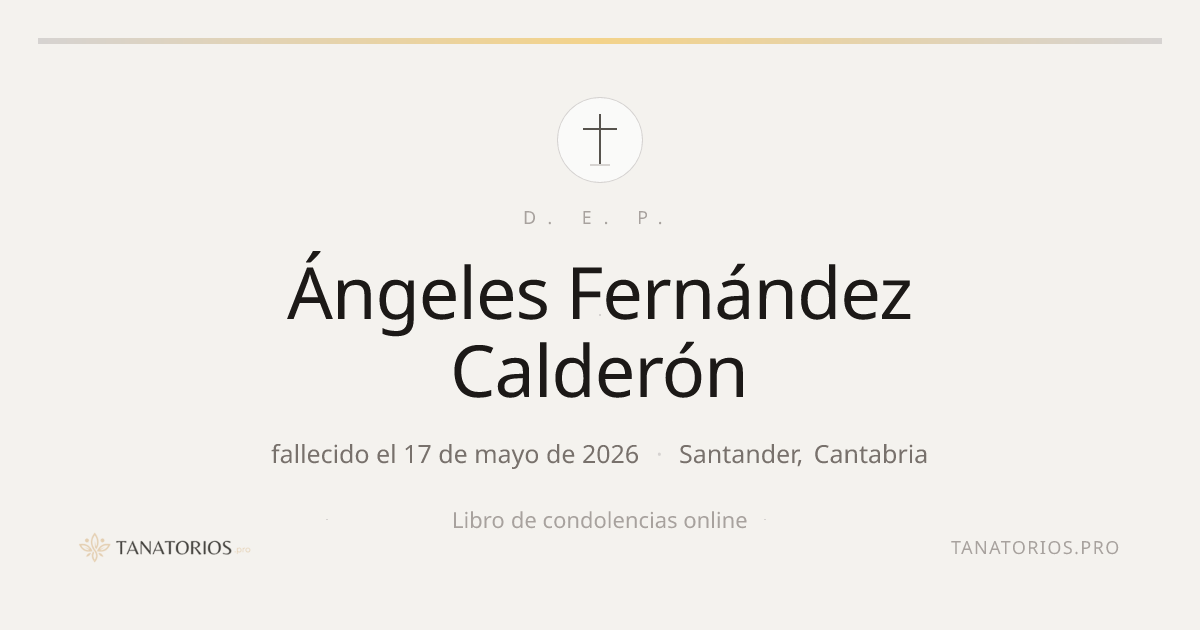Memorial de Ángeles Fernández Calderón