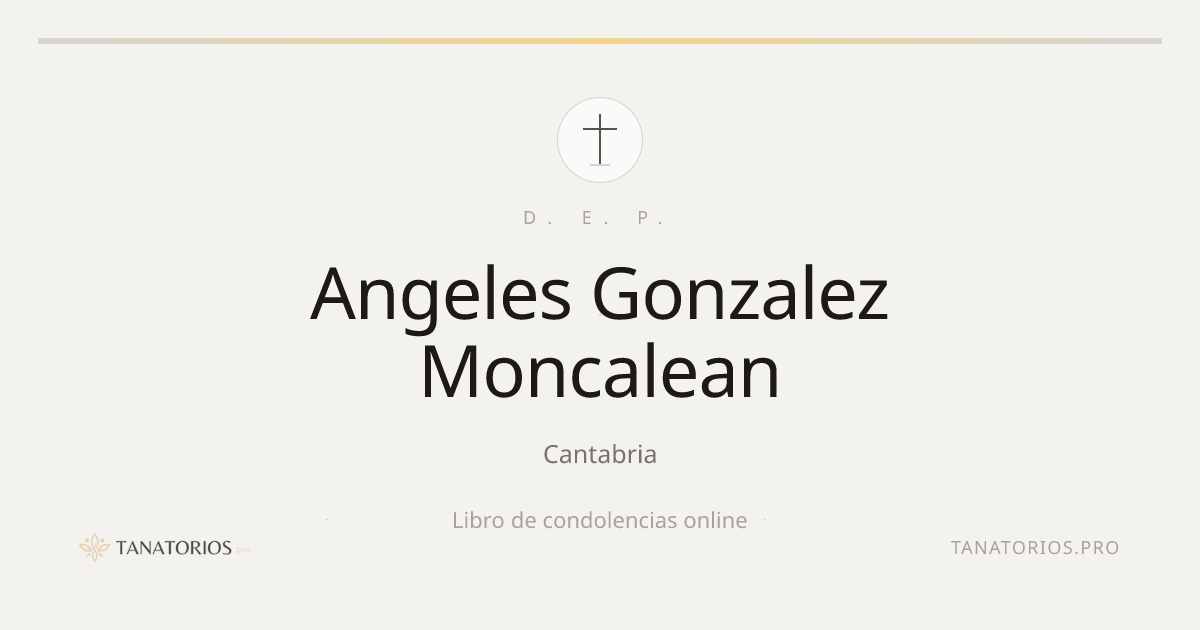 Memorial de Angeles Gonzalez Moncalean