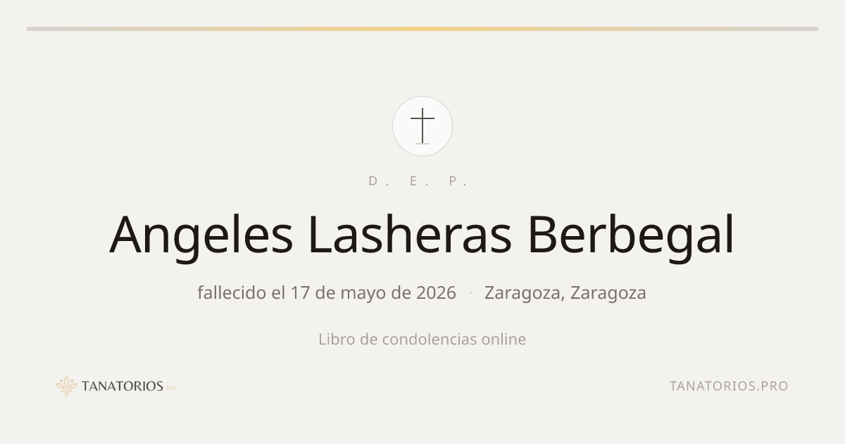 Memorial de Angeles Lasheras Berbegal