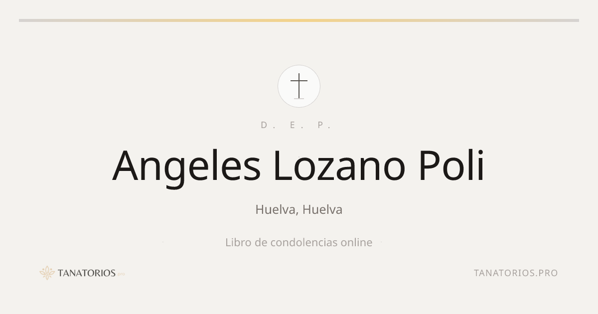 Memorial de Angeles Lozano Poli