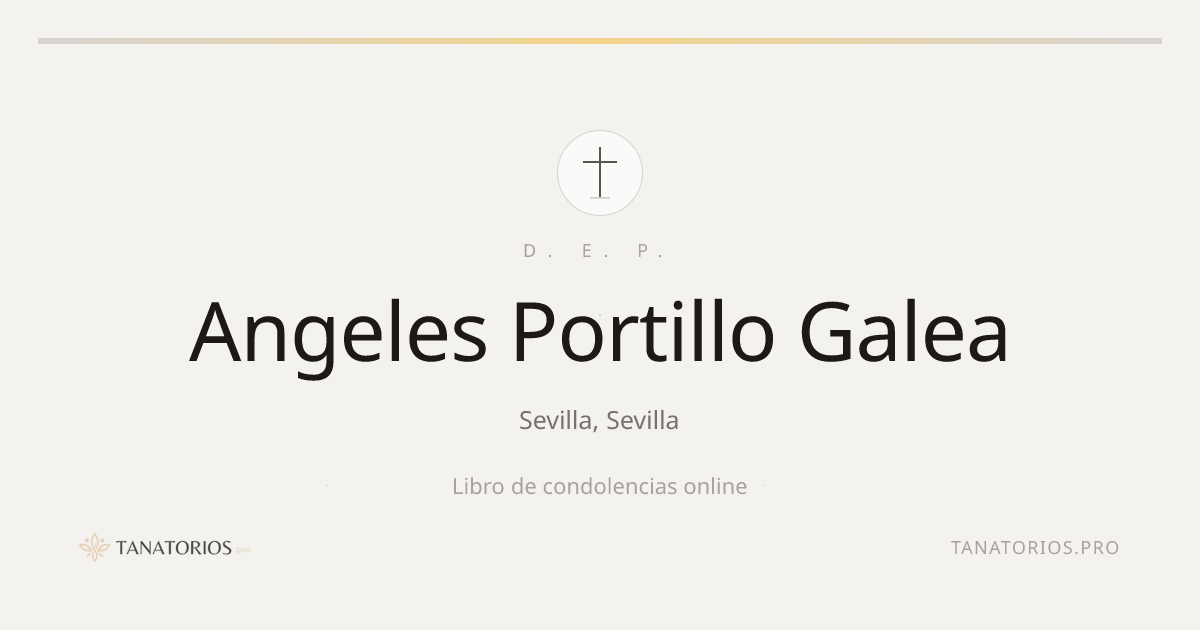 Memorial de Angeles Portillo Galea