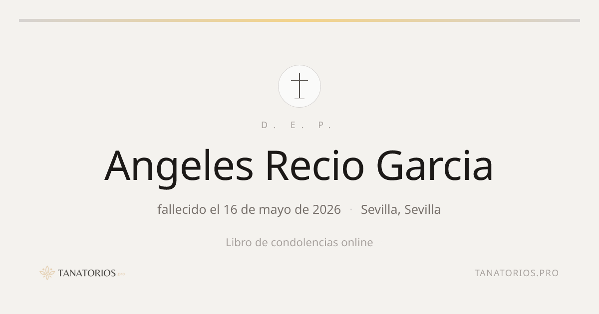 Memorial de Angeles Recio Garcia