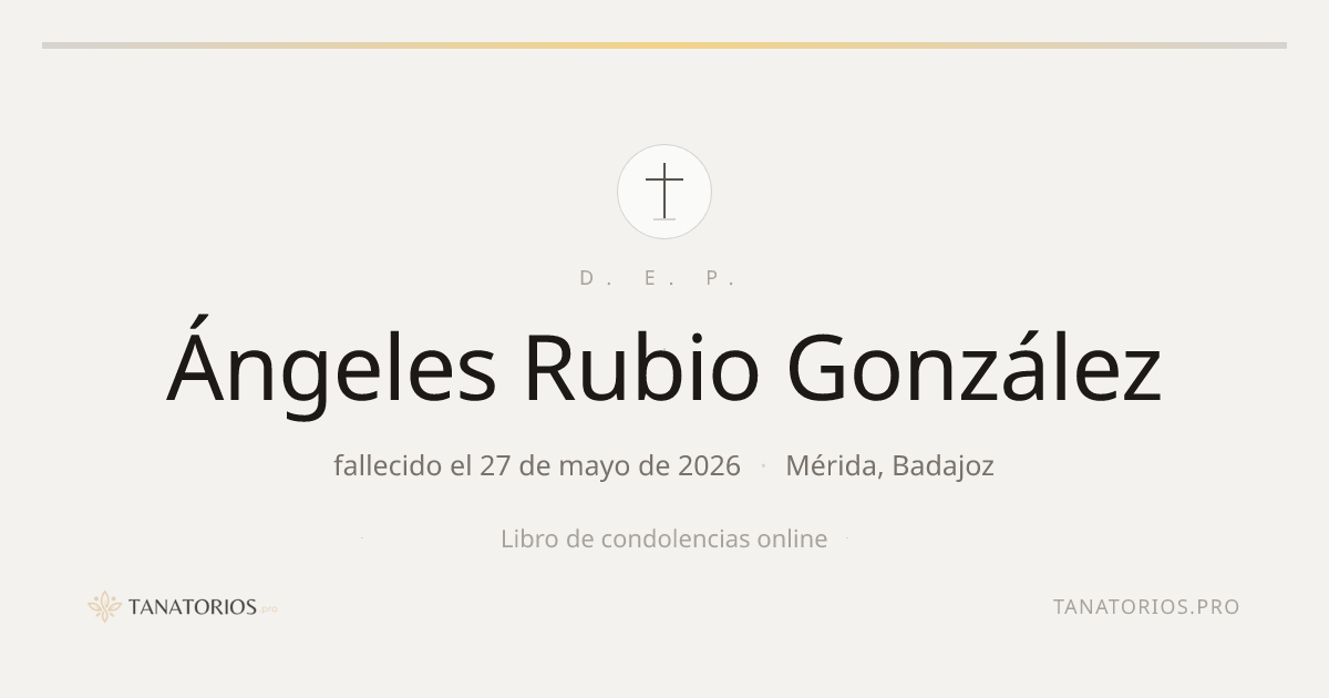 Memorial de Ángeles Rubio González