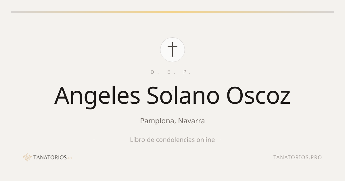 Memorial de Angeles Solano Oscoz