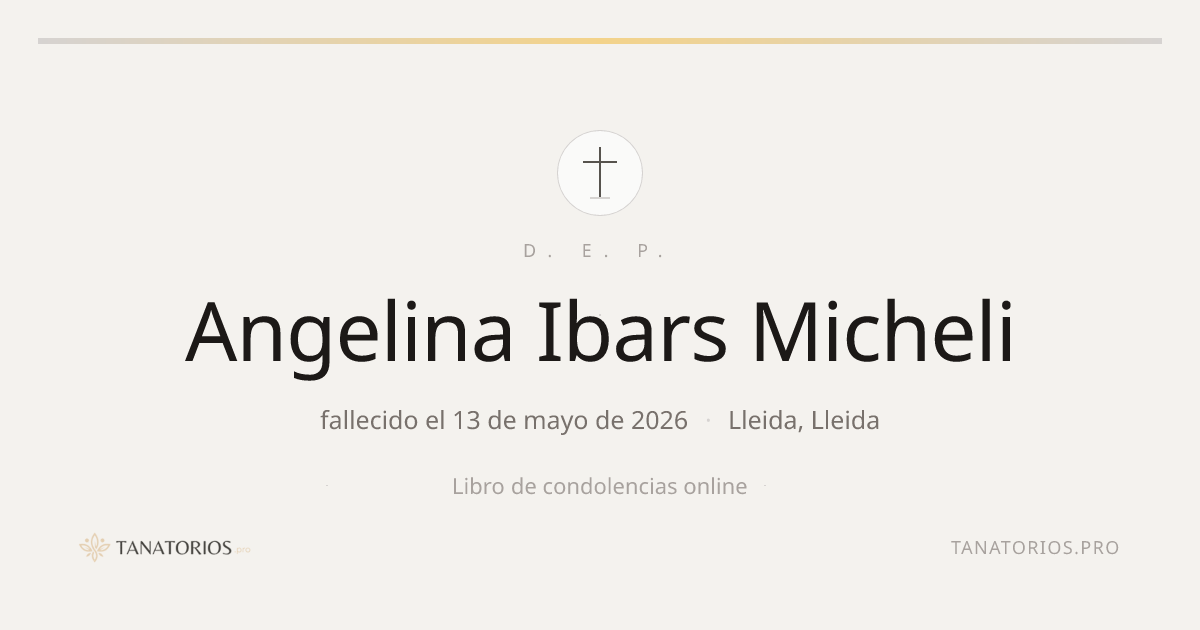 Memorial de Angelina Ibars Micheli