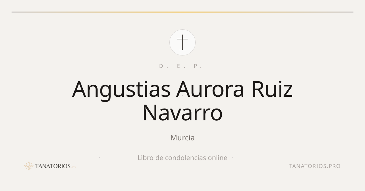 Memorial de Angustias Aurora Ruiz Navarro