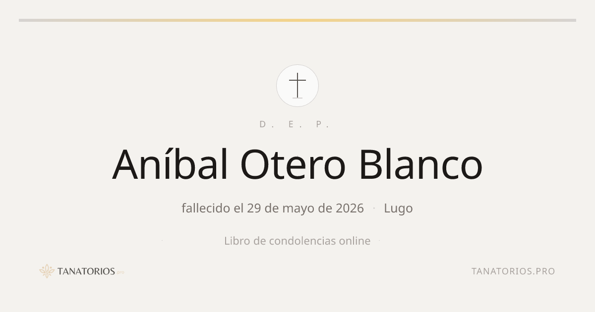 Memorial de Aníbal Otero Blanco