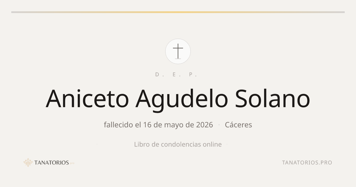 Memorial de Aniceto Agudelo Solano
