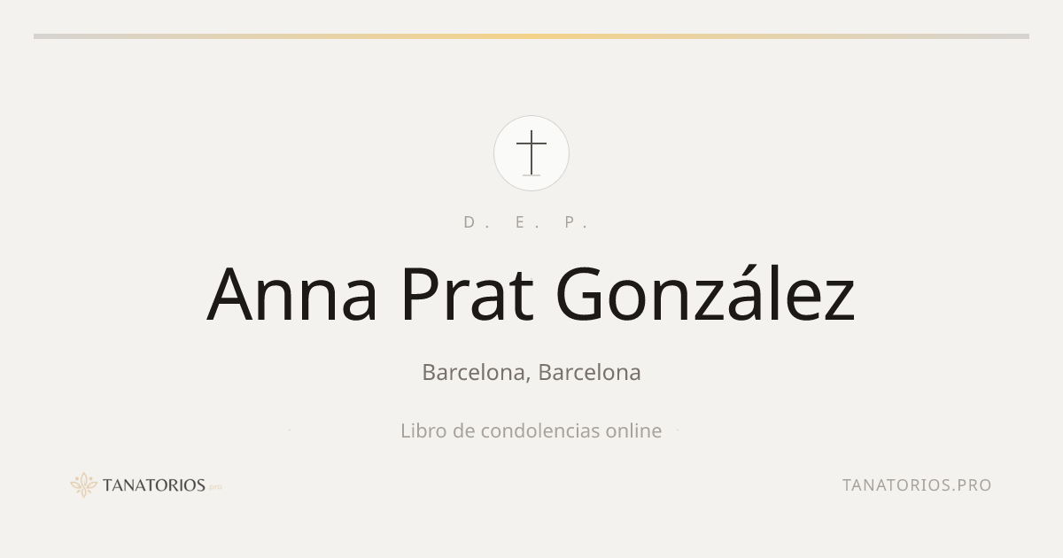 Memorial de Anna Prat González