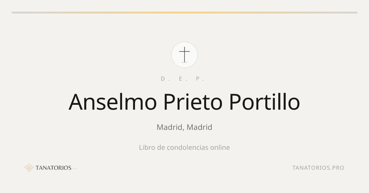 Memorial de Anselmo Prieto Portillo