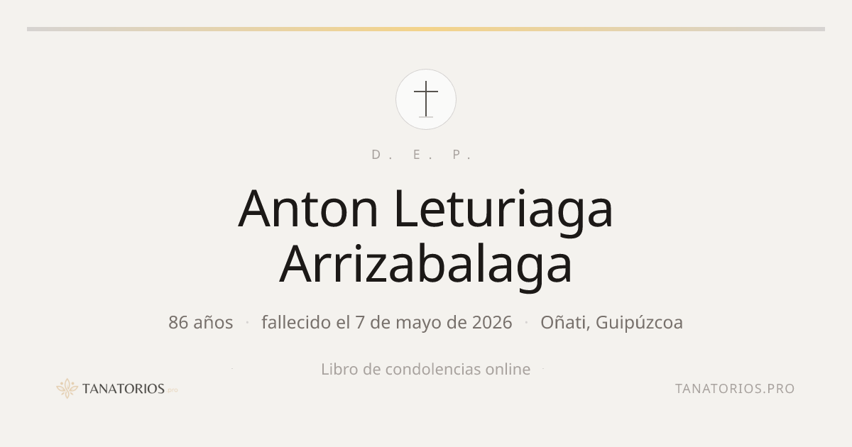 Memorial de Anton Leturiaga Arrizabalaga
