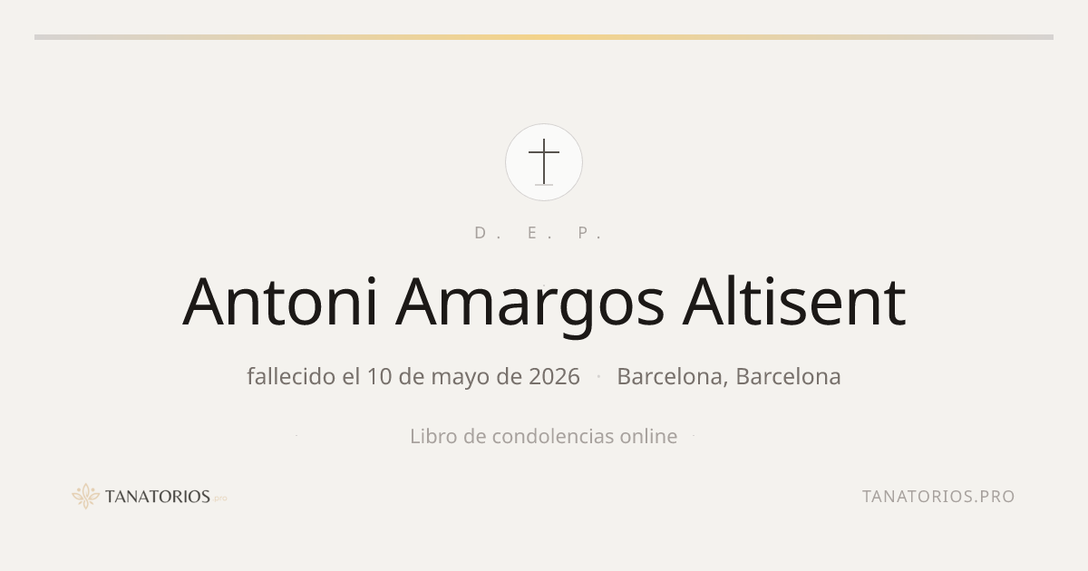 Memorial de Antoni Amargos Altisent