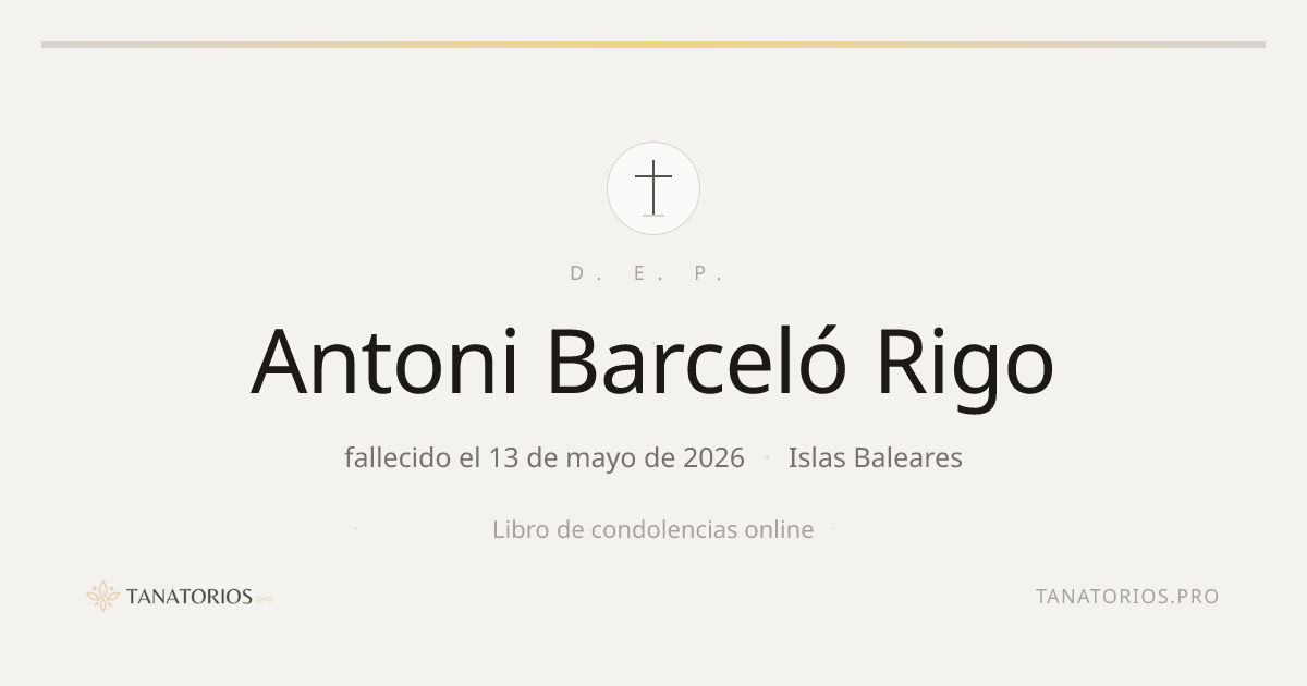 Memorial de Antoni Barceló Rigo