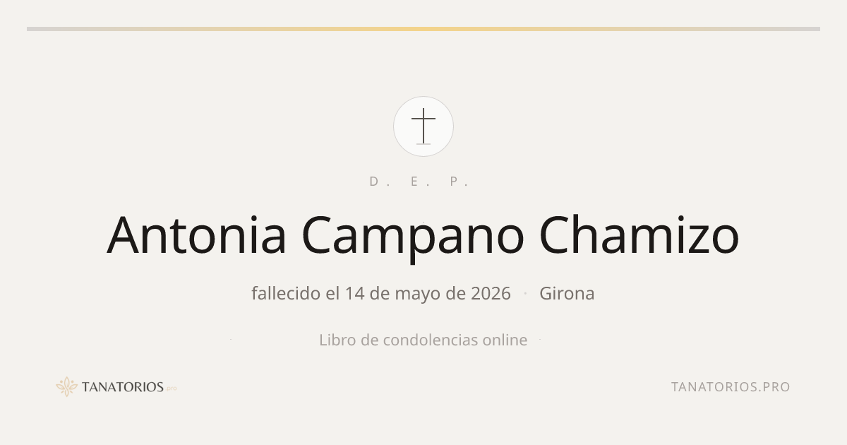 Memorial de Antonia Campano Chamizo
