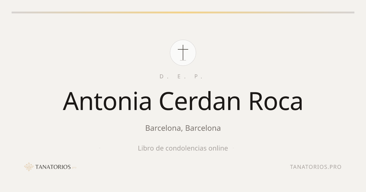 Memorial de Antonia Cerdan Roca