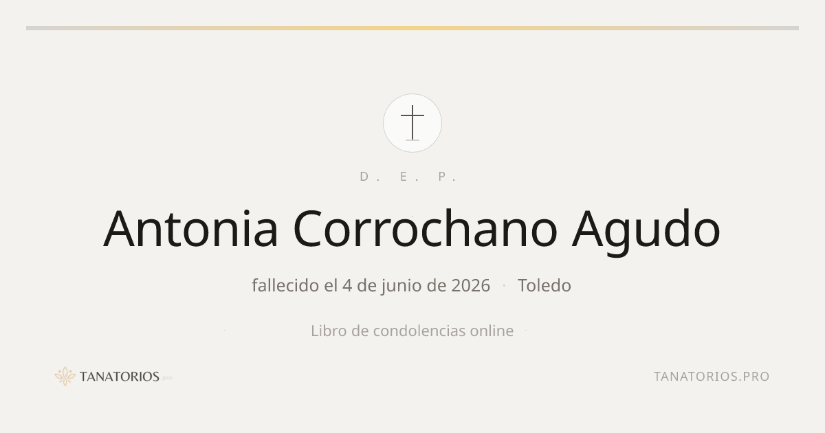 Memorial de Antonia Corrochano Agudo