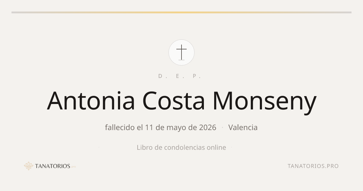 Memorial de Antonia Costa Monseny