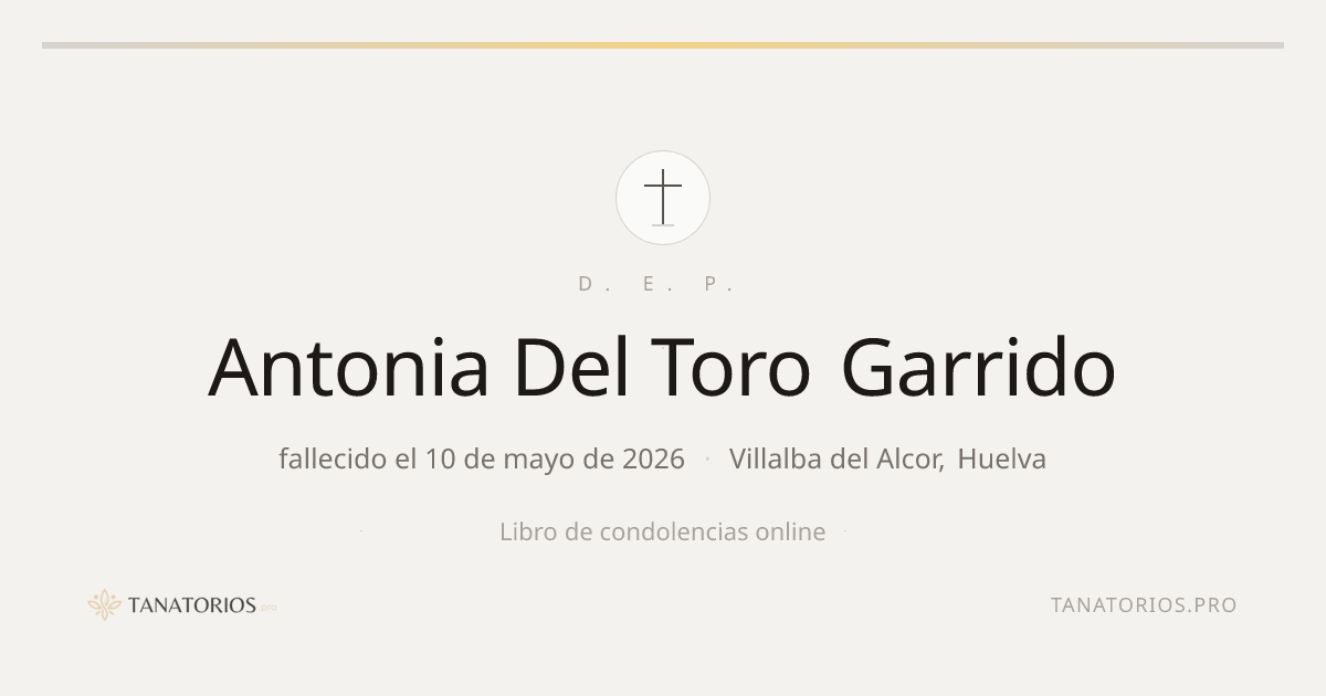 Memorial de Antonia Del Toro Garrido