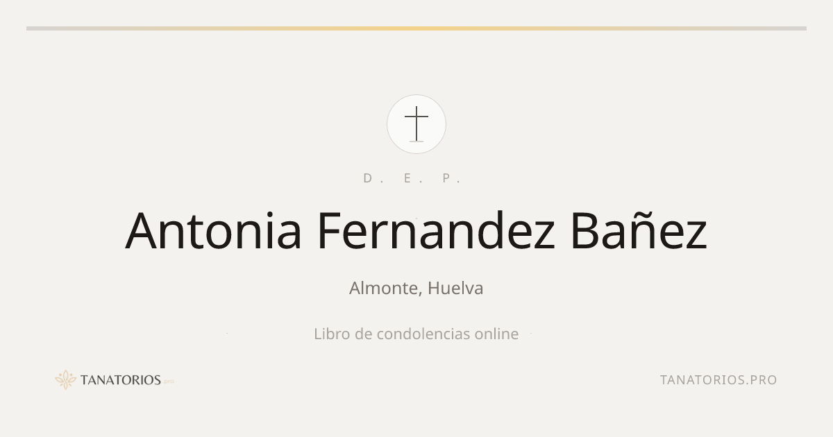 Memorial de Antonia Fernandez Bañez