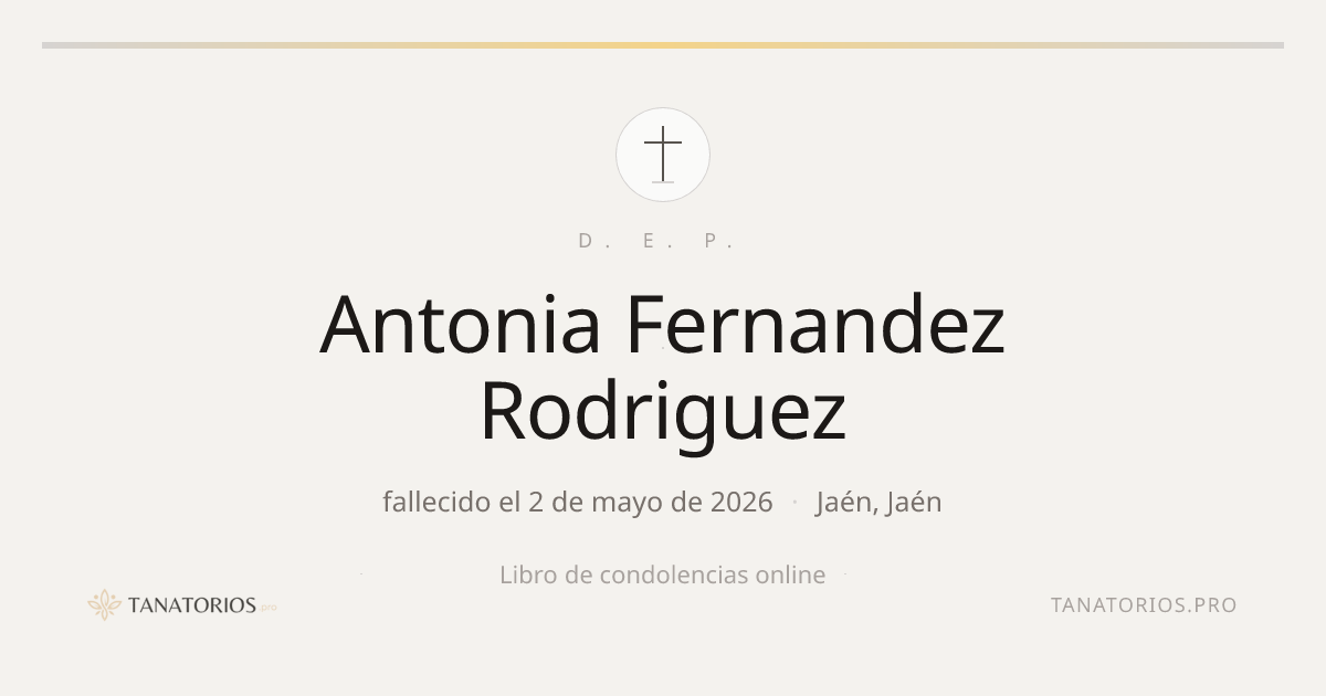 Memorial de Antonia Fernandez Rodriguez