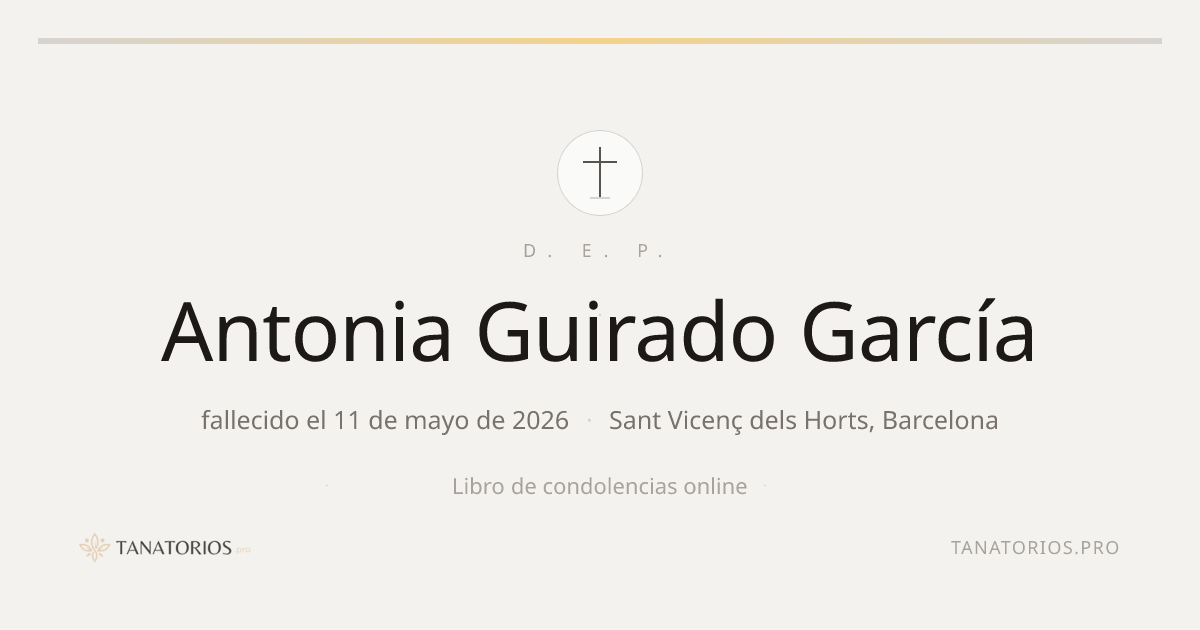 Memorial de Antonia Guirado García