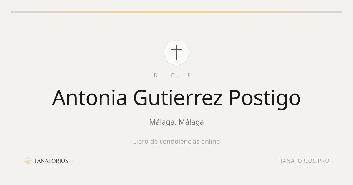 Memorial de Antonia Gutierrez Postigo