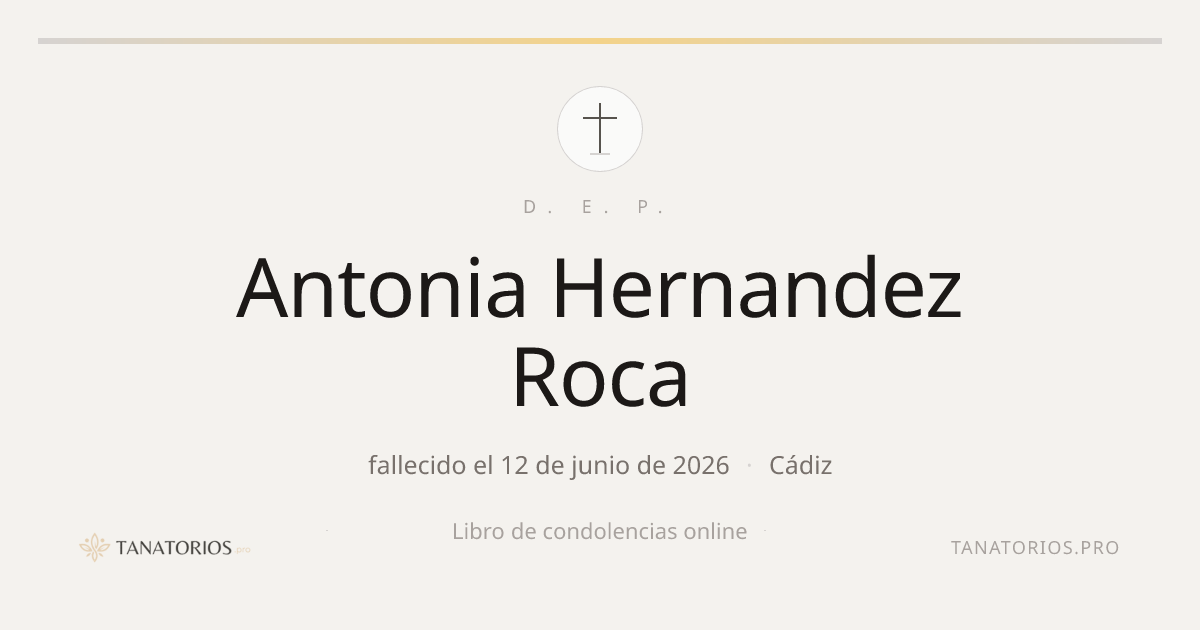 Memorial de Antonia Hernandez Roca