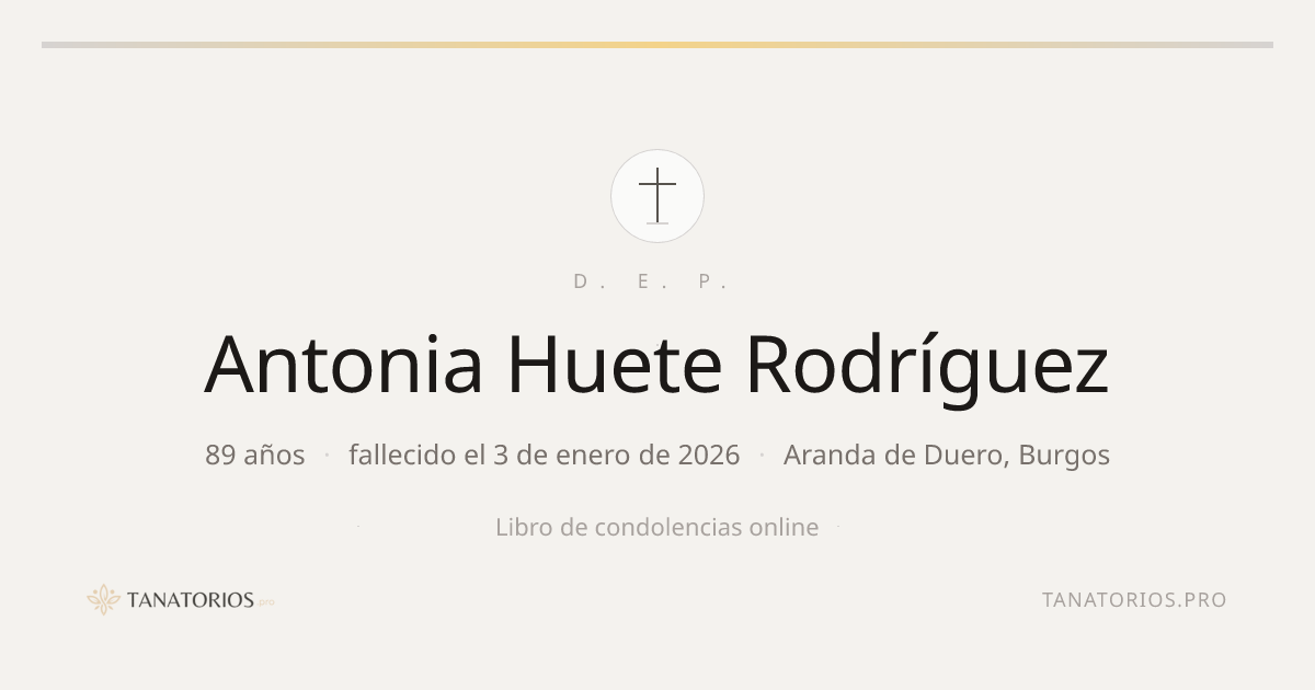 Memorial de Antonia Huete Rodríguez
