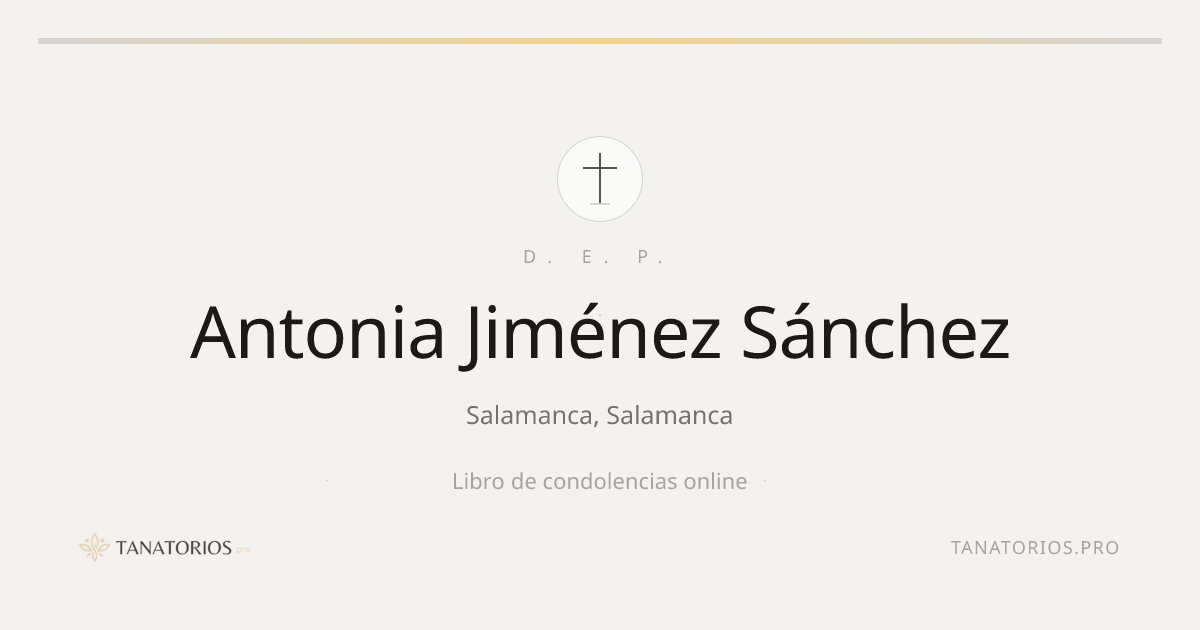 Memorial de Antonia Jiménez Sánchez