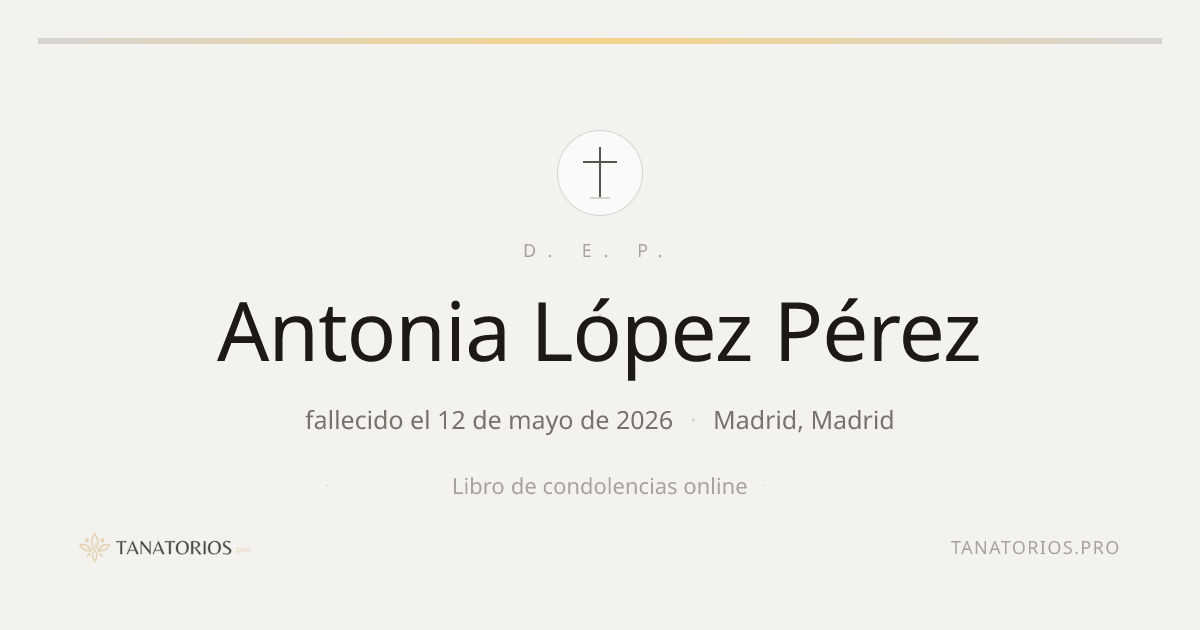 Memorial de Antonia López Pérez