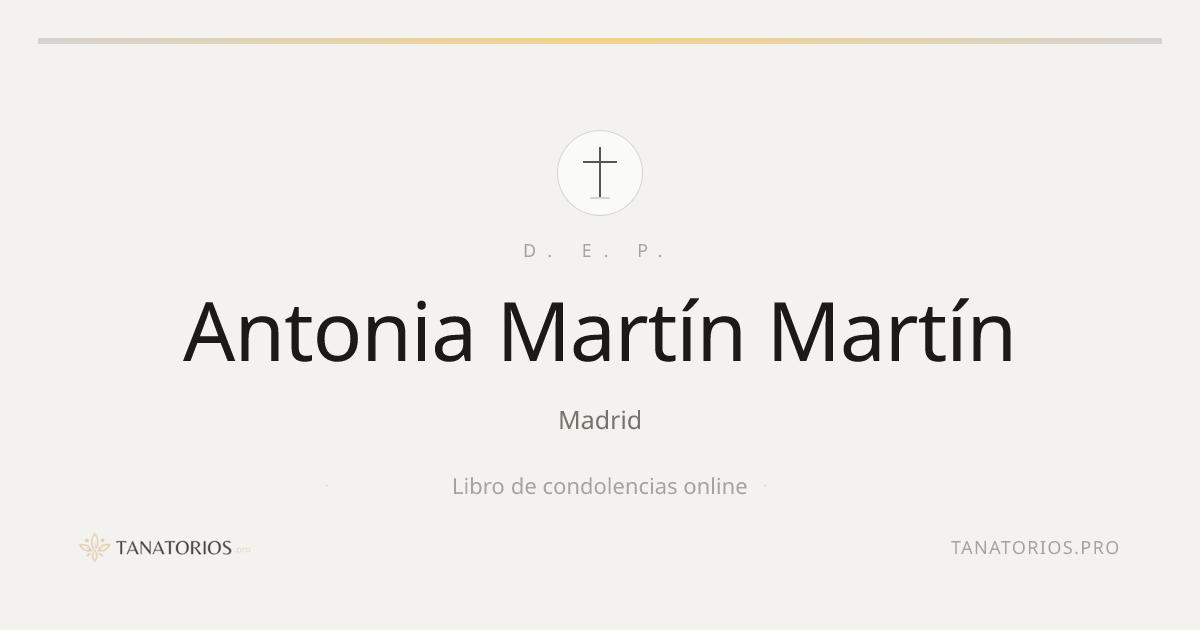Memorial de Antonia Martín Martín