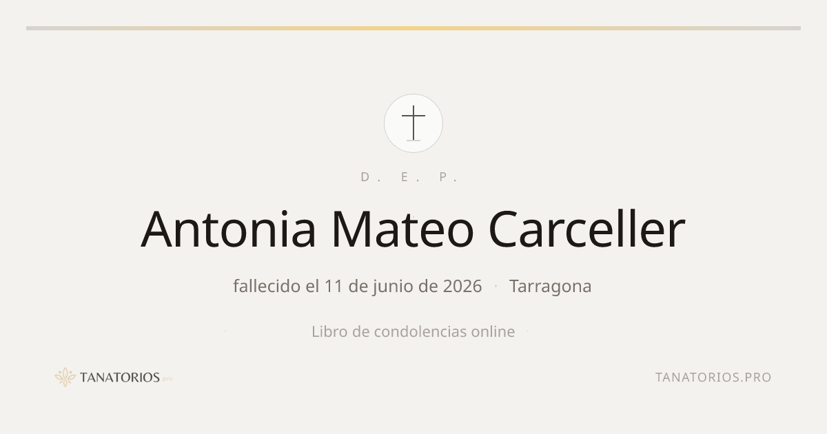 Memorial de Antonia Mateo Carceller