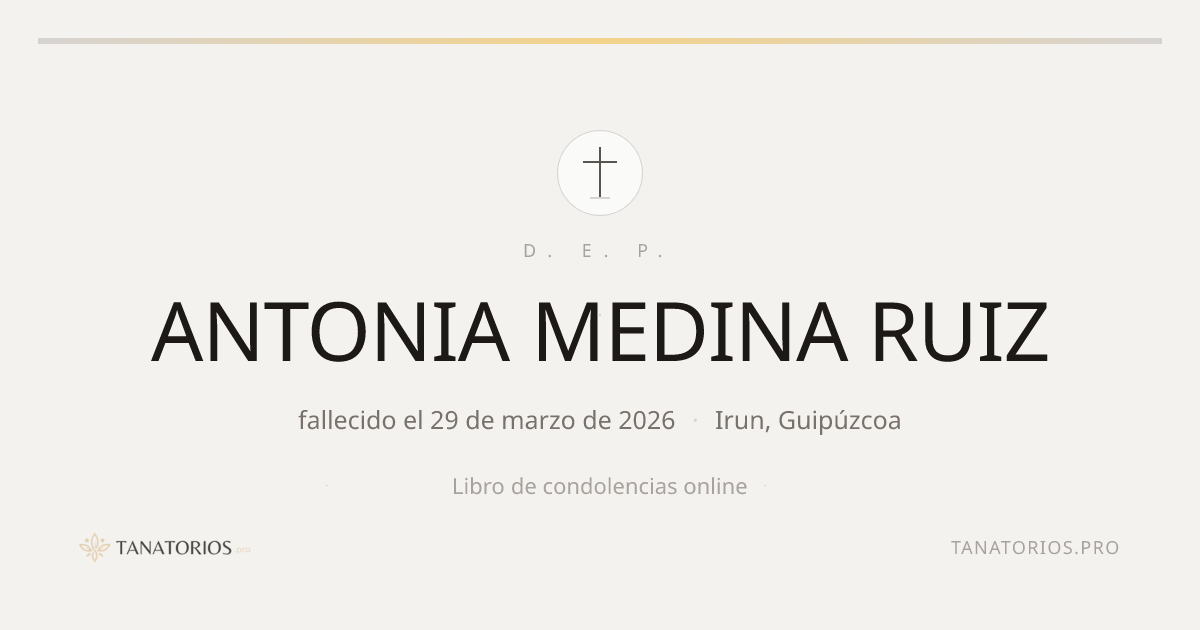 Memorial de ANTONIA MEDINA RUIZ
