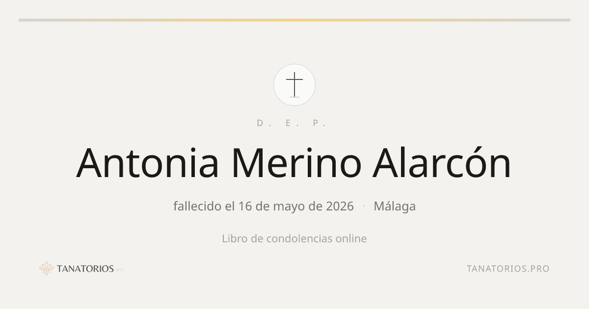 Memorial de Antonia Merino Alarcón