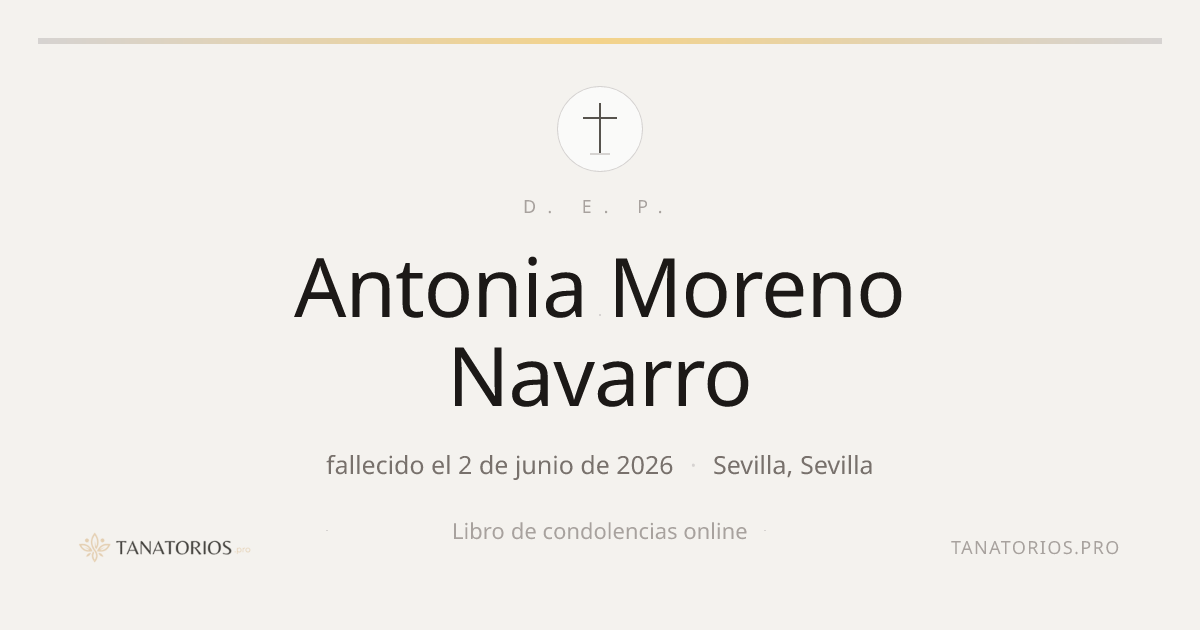 Memorial de Antonia Moreno Navarro
