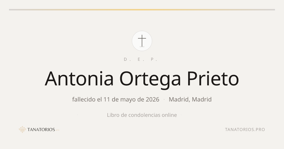Memorial de Antonia Ortega Prieto