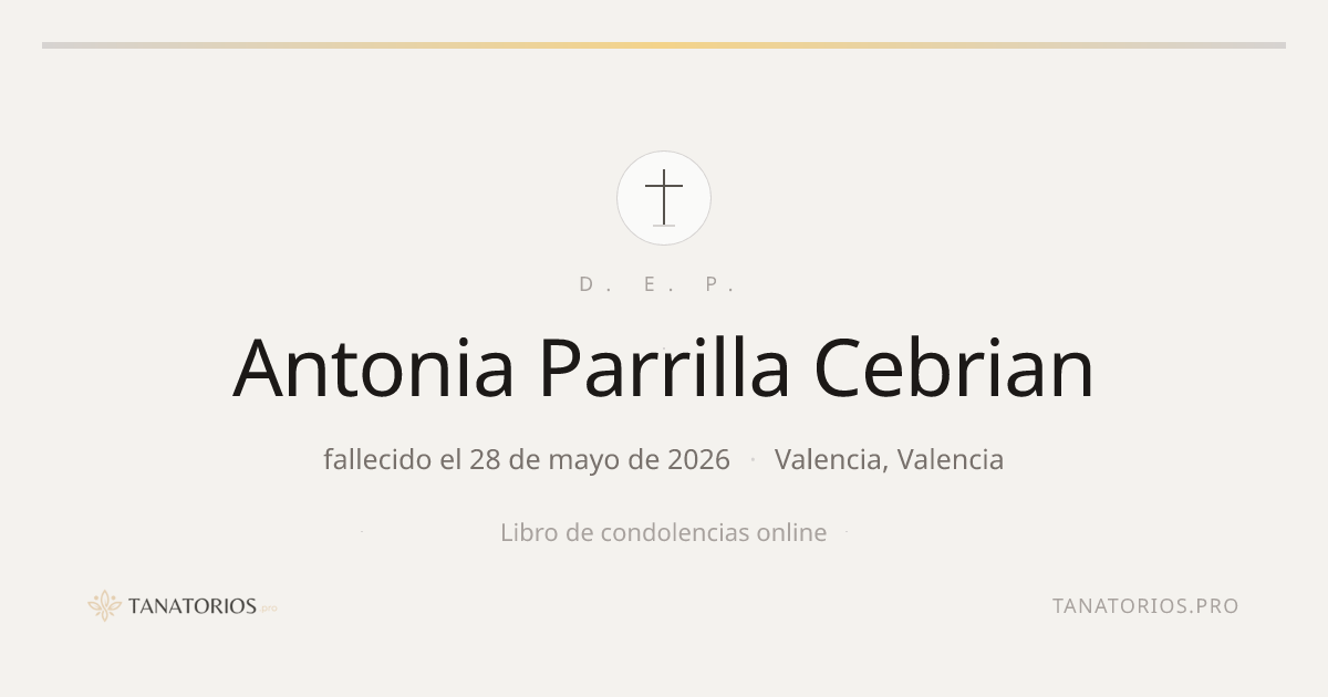 Memorial de Antonia Parrilla Cebrian
